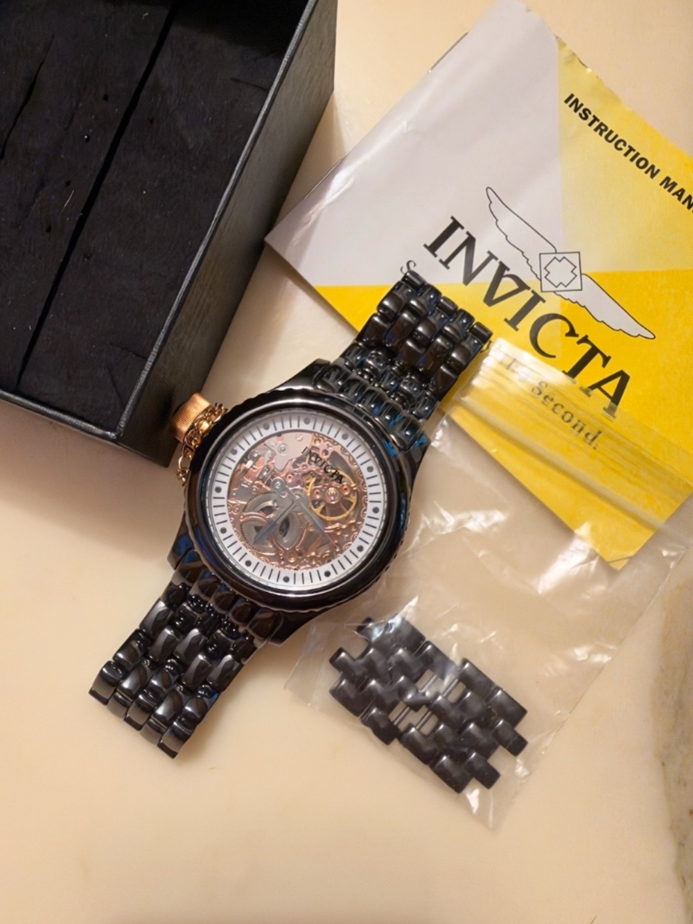Invicta Men's Watch - Russian Diver 1959 Black & Rose Gold